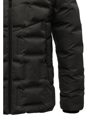 Humy Winterjacke mit Kapuze in Schwarz