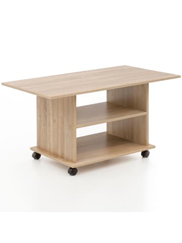 FineBuy Couchtisch in Grau / Spanplatte / 54x95x51