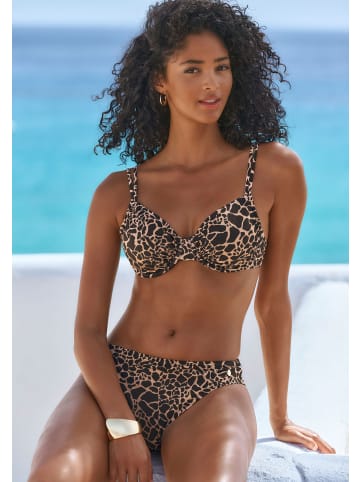 LASCANA Bügel-Bikini in schwarz-gold