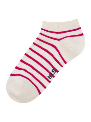 H.I.S Sneakersocken in ecru rot geringelt, ecru marine geringelt
