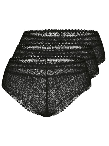 Sassa 3er Pack Panty in Schwarz