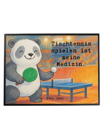 Mr. & Mrs. Panda Schreibunterlage Panda Tischtennis Design mit S... in Weiß