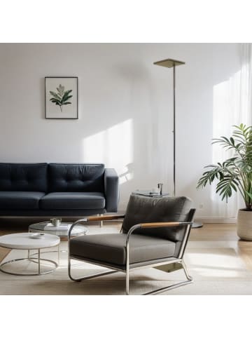 Licht-Erlebnisse Stehlampe EEK G (B)20 x (L)185 x (H)20 cm in MessingMessing