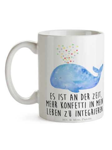 Mr. & Mrs. Panda Kaffeetasse Wal Konfetti mit Spruch in Weiß