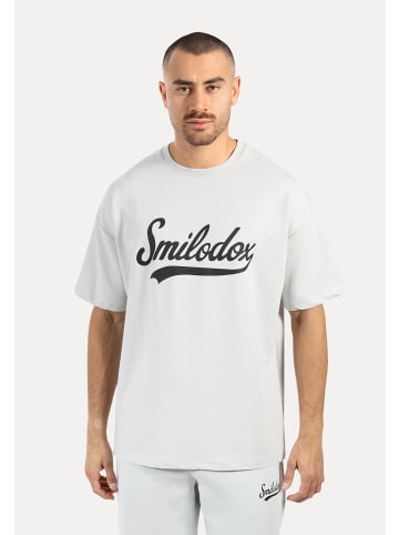 SMILODOX T-Shirt Lorik in Hellgrau