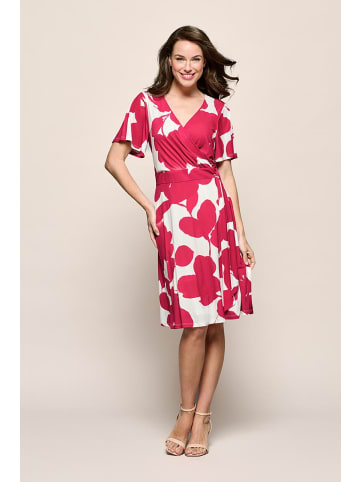 Mart Visser Regina Kleid mit Print, Off-White/Rosa