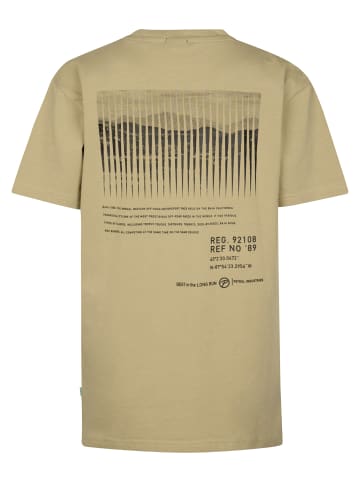 Petrol Industries T-Shirt mit Grafik-Rückenprint Serape in Braun