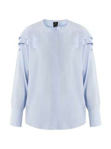DreiMaster Damen Langarmbluse in Hellblau