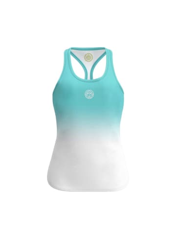 BIDI BADU Crew Junior Tank - black in Aqua/Weiß