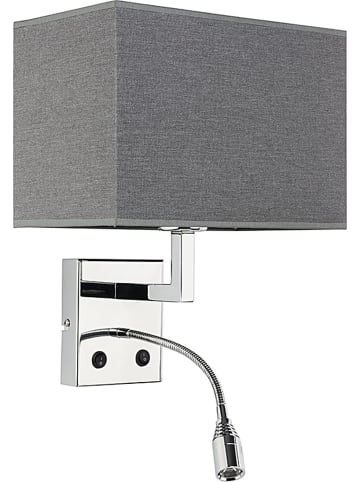 Licht-Erlebnisse Wandlampe (B)26 x (H)18 cm in Chrom GrauChrom Grau