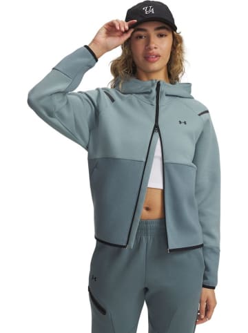 Under Armour Fleecejacke/Fleecepullover "Unstoppable Fleece Full-Zip" in Grün