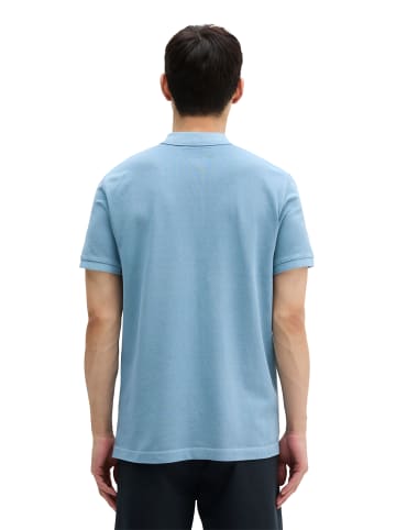Marc O'Polo Poloshirt Piqué shaped garment-dyed in Blue Dawn