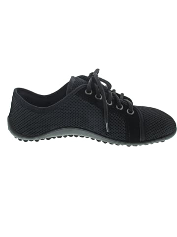 Leguano Aktiv - schwarze Sohle sportlicher Schnürer Schwarz