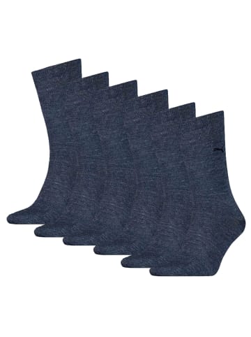 Puma Socken 6er Pack in Blau Denim