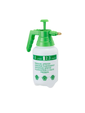 relaxdays 2x Pumpsprühflasche in Grün - 1 l