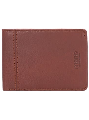 mano Don Montez Geldbörse Leder 12 cm in cognac