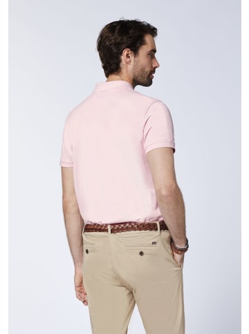 Polo Sylt Poloshirt mit Label-Stickerei in Pink