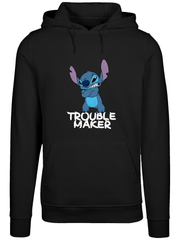 F4NT4STIC Hoodie Disney Lilo & Stitch Trouble Maker Hooded Sweater in schwarz