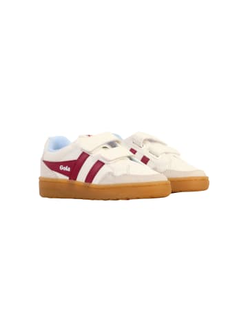 Gola Ledersneakers Kind Eagle Strap Weiß