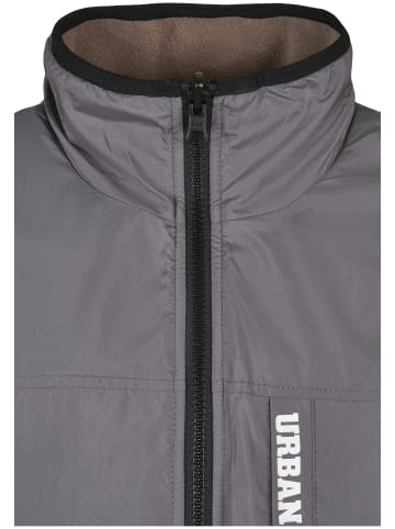 Urban Classics Fleece Jackets in darkkhaki/asphalt