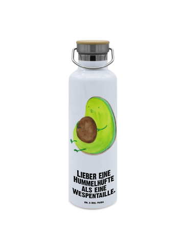 Mr. & Mrs. Panda Trinkflasche Avocado Pfeifen mit Spruch in Weiß