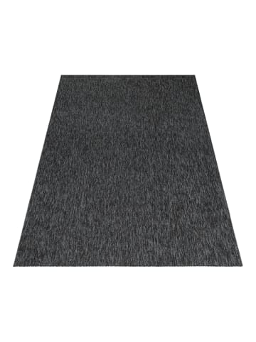 KADIMA DESIGN Teppich Kurzflor Unifarben Polypropylen saugroboter Wohnzimmer in Anthrazit