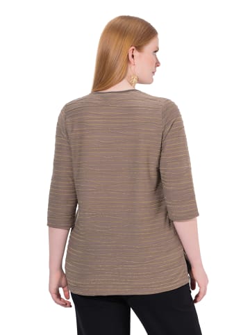 Ulla Popken Shirt in blassbraun