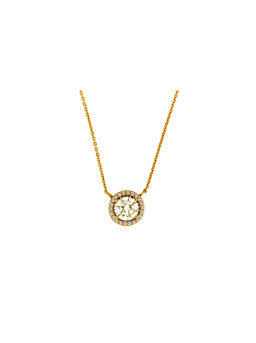 Smart Jewel Collier Mit Zirkonia in Gold