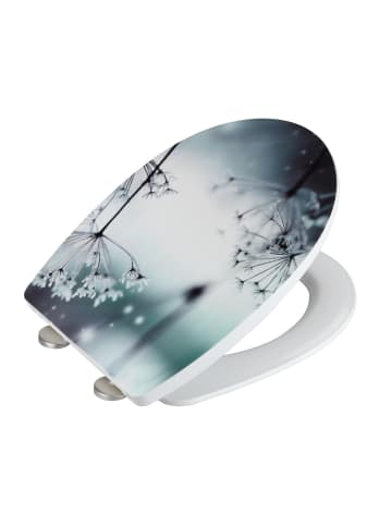 Wenko WC-Sitz POLAR mit leisem Klopfen, Thermoplast in Mehrfarben, 36,5 x 45 cm
