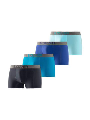 s.Oliver Boxer in türkis / hellblau / marine / royalblau