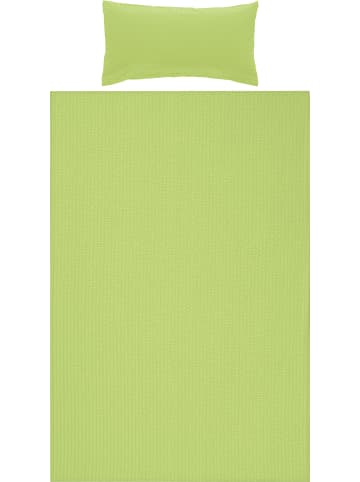 Erwin Müller Seersucker Bettwäsche Rosenheim in apfelgrün