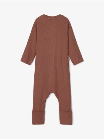 name it Mädchen Strampler mit Zipper ohne Fuß in Rot