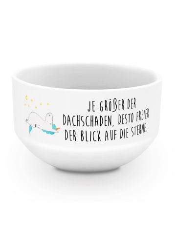 Mr. & Mrs. Panda suppenschale Einhorn Sternenhimmel mit Spruch in Weiß