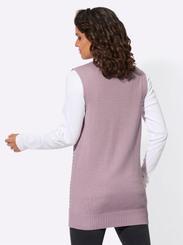 WITT WEIDEN Long-Strickweste in mauve