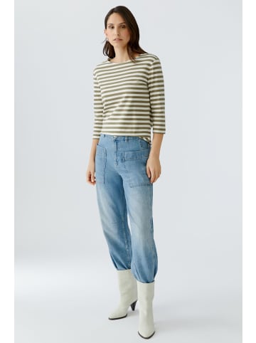 Oui T-Shirt SOLEILA in white green