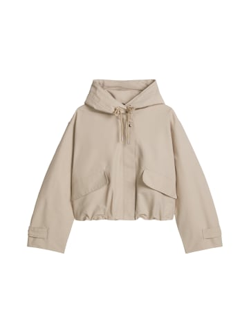 Marc O'Polo Canvasjacke mit Kapuze relaxed in Linen Beige