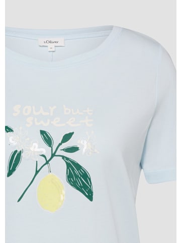 s.Oliver T-Shirt in 51D1_arktisblau