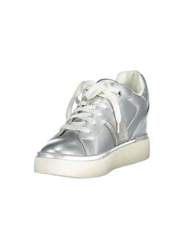 U.S. Polo Assn. Silberne Polyester-Sneaker