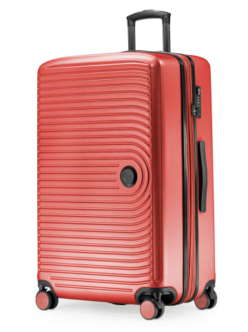 Hauptstadtkoffer Mitte - Kofferset 3 Trolleys Erweiterung Hartschale Gepäck-Set in Pool blau