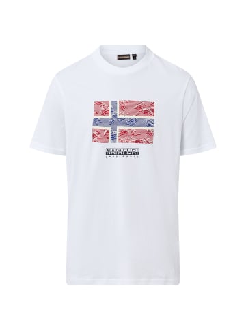 Napapijri T-Shirt Drapeau in weiß