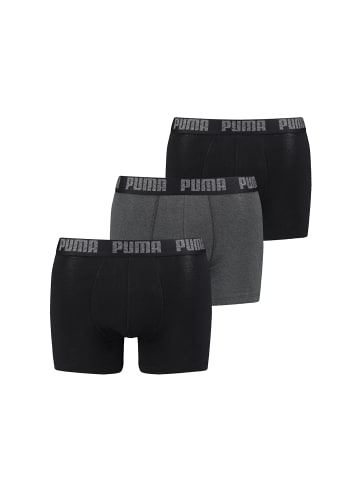 Puma Boxershorts PUMA CAT BOXER 3P in 223 - Black/Anthracite