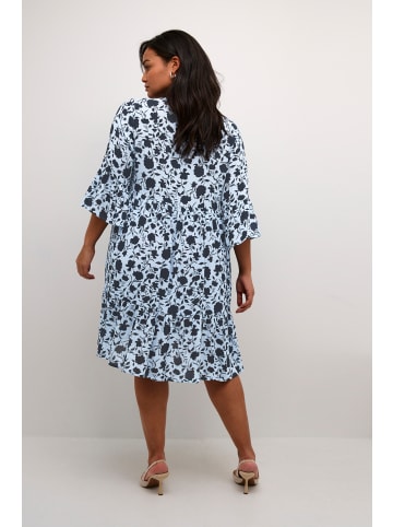 KAFFE curve Kleid KCisma A-shape in Blue Tone Graphic Flower