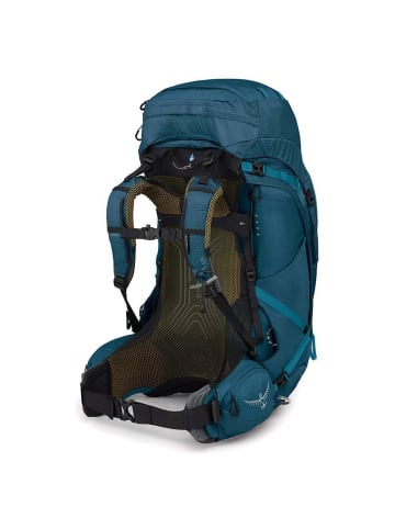 Osprey Atmos AG 65 S/M - Trekkingrucksack 88 cm (black) in venturi blue