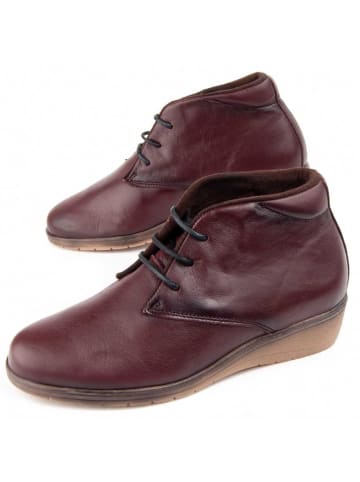Purapiel Boots Keilstiefelette Akila in Bordeaux