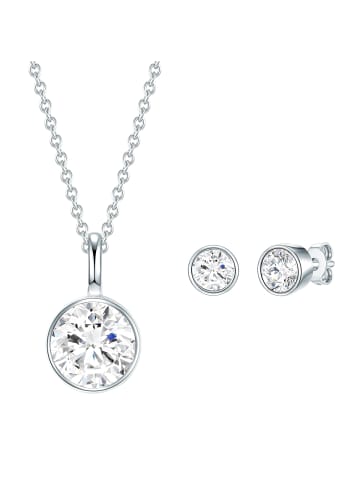Rafaela Donata Schmuckset aus Sterling Silber verziert mit Kristallen von Swarovski® in silber