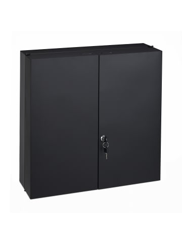 relaxdays Medizinschrank in Anthrazit - (B)53 x (H)53,5 x (T)19 cm