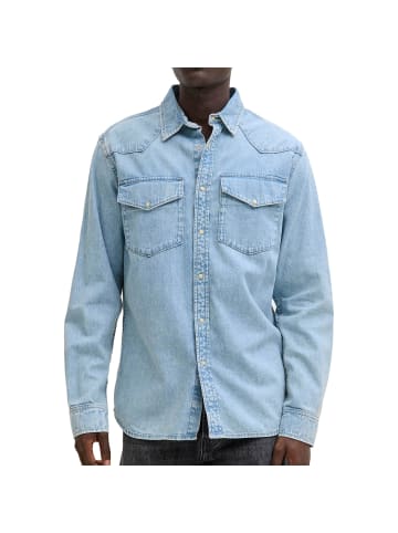 Jack and Jones Jeanshemd Western Shirt in Hellblau