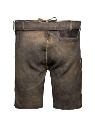 Stockerpoint Lederhose Bastian in dunkelbraun