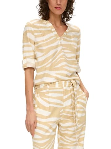 S.OLIVER RED LABEL Langarmbluse in Beige