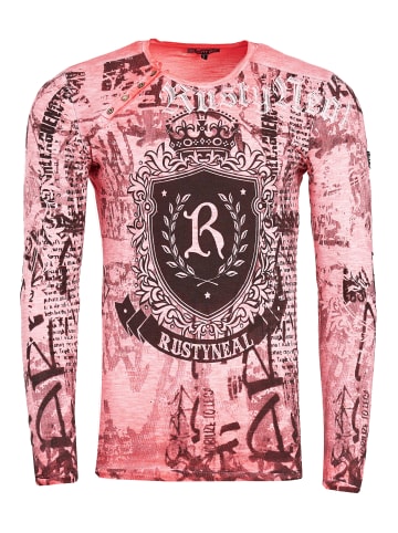 Rusty Neal Printed Longshirt in Koralle